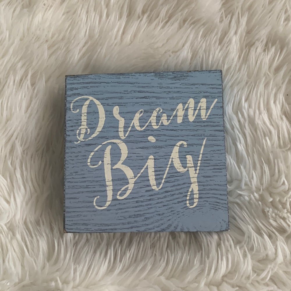 Dream Big Wood Decor